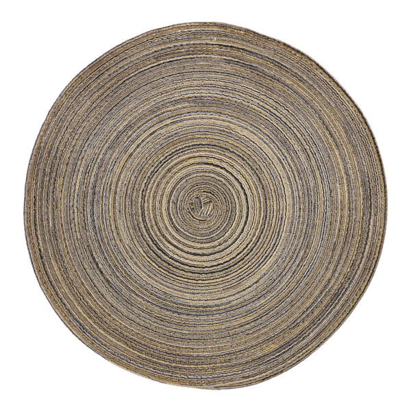 Mantel individual de plástico gris Ø38cm