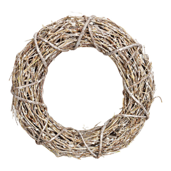 Corona de ramas de olmo natural (Alto) 9cm Ø40cm