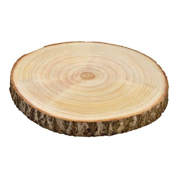 Disco de madera de paulownia natural (alto) 3cm Ø30cm