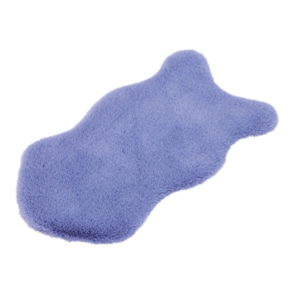 Piel sintética de conejo de poliéster color morado (ancho/alto/profundidad) 50 x 25 x 2 cm
