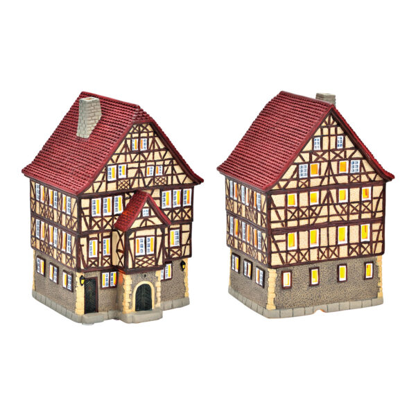 Faro de Bad Wimpfen de porcelana de colores (an./al./pr.) 12 x 18 x 12 cm