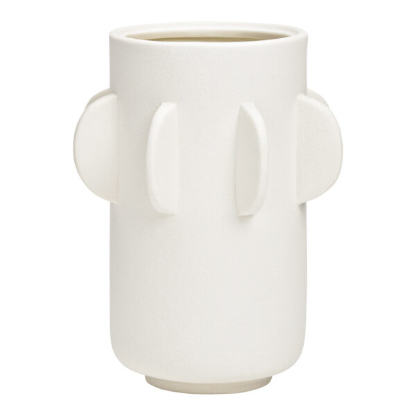Jarrón de porcelana blanco (An./Al./Pr.) 15x15x20cm