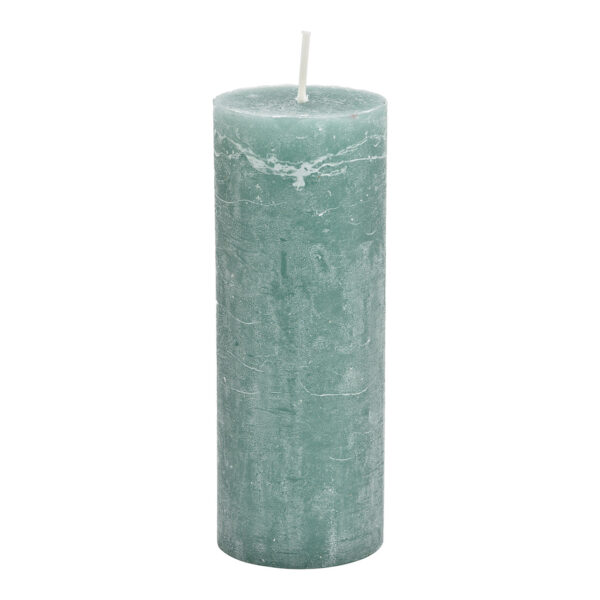 Vela 6,8x18x6,8cm cera eucalipto verde