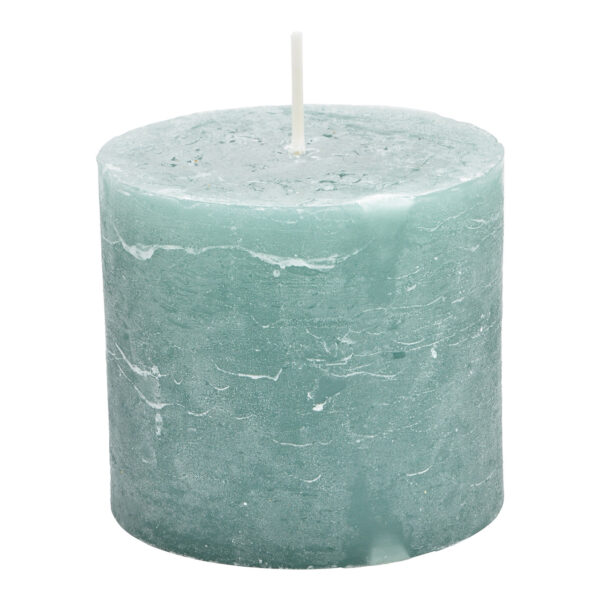 Vela 10x9x10cm cera eucalipto verde
