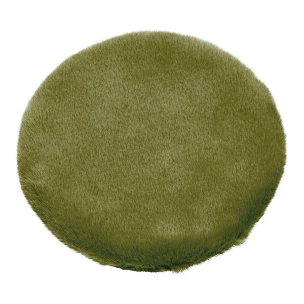 Funda de Asiento Piel Sintética Conejo Poliéster Verde Matcha Ø34cm