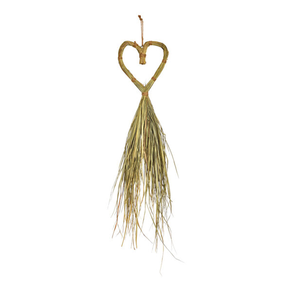 Para colgar corazón de alga de material natural natural (An/Al/Pr) 20x90x3cm