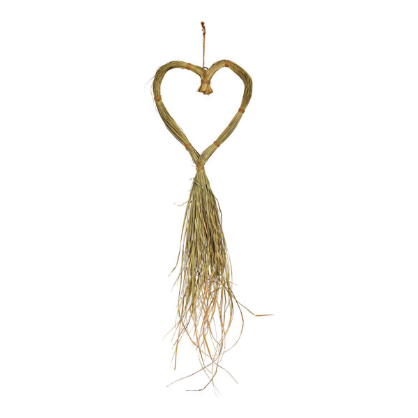 Para colgar corazón de alga natural (Ancho/Alto/Fondo) 31x100x3cm