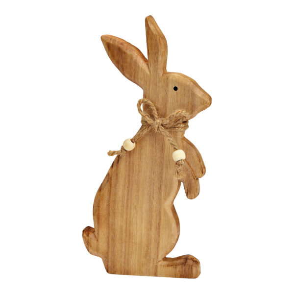 Conejito de madera natural (An./Al./Pr.) 10x22x2cm