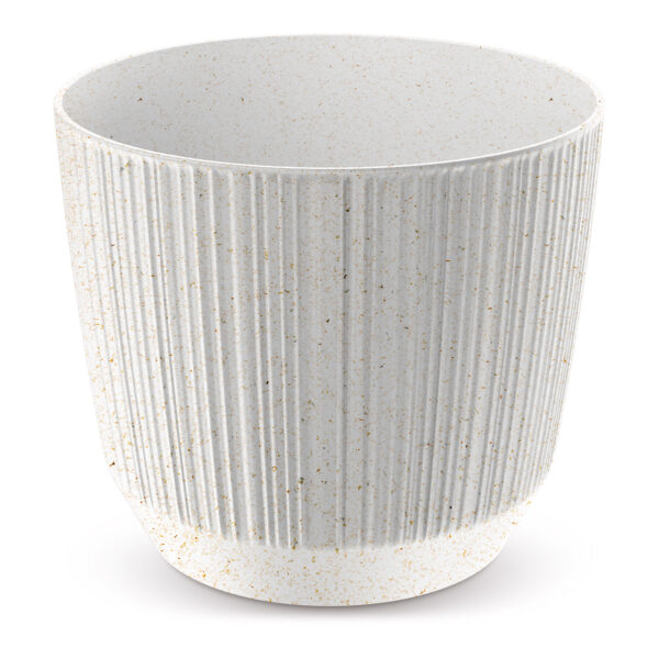 Maceta Eco plastico beige (An/Al/Pr) 14x12x14cm 1,40L