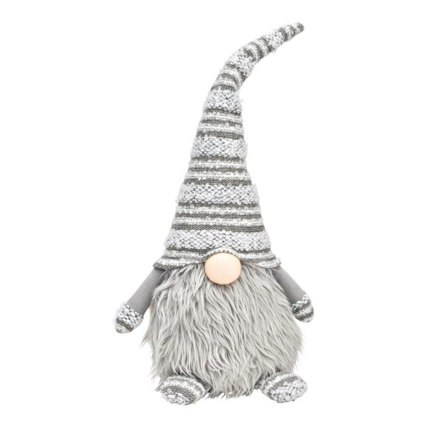 Gnomo de tela gris (An./Al./Pr.) 16x45x12cm