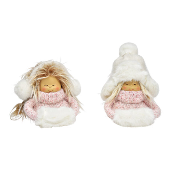 Manta infantil de invierno rosa, 2 surtido, (An./Al./Pr.) 20 x 20 x 8 cm