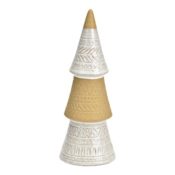 Abeto de porcelana beige (An./Al./Pr.) 8x22x8cm