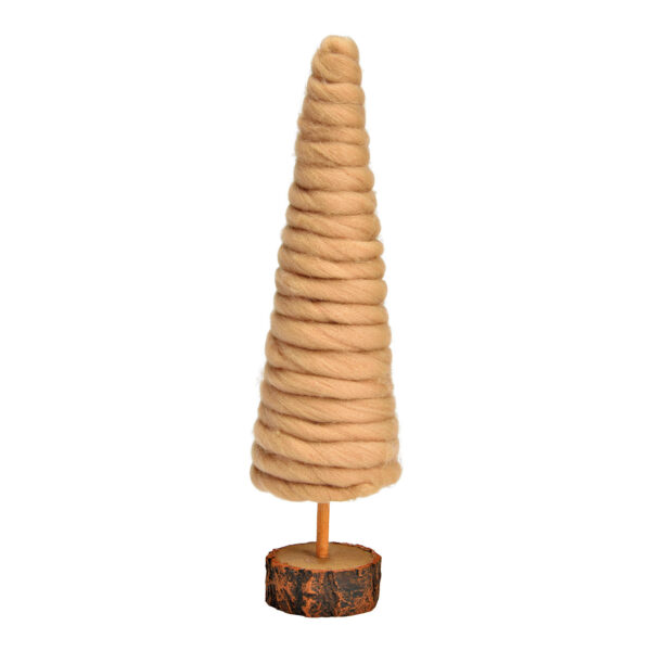 Soporte para abeto de plástico, color beige lana (ancho/alto/profundidad) 9x35x9cm
