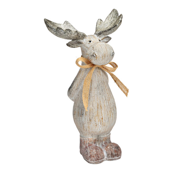 Alce de poly grey (An./Al./Pr.) 13x23x9cm