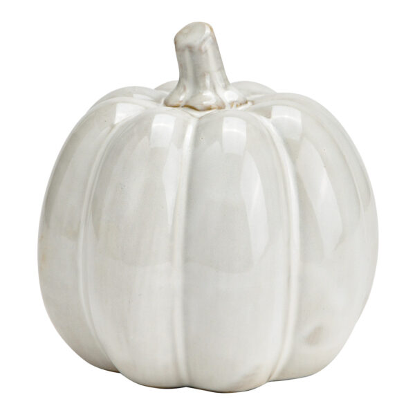 Calabaza de porcelana blanca (An./Al./Pr.) 9x9x9cm