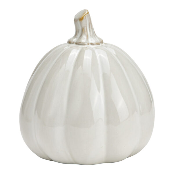 Calabaza de porcelana blanca (An./Al./Pr.) 12x13x12cm