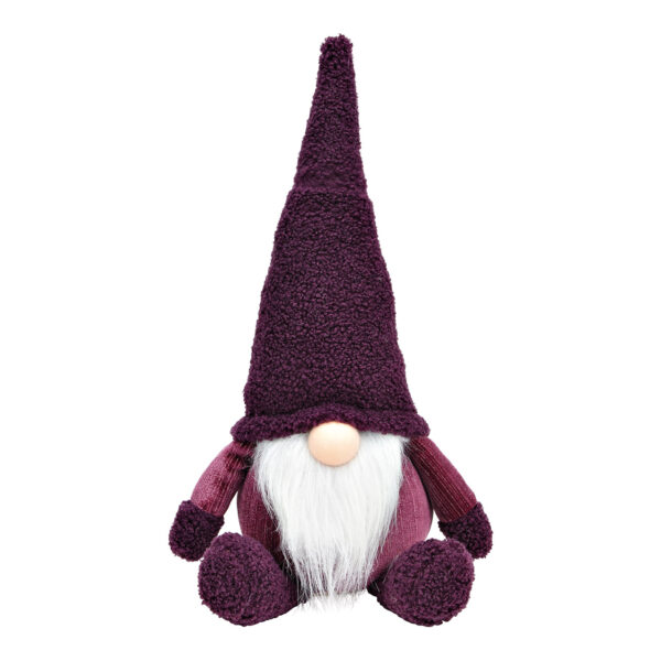 Gnomo de tela violeta (An./Al./Pr.) 19x34x16cm