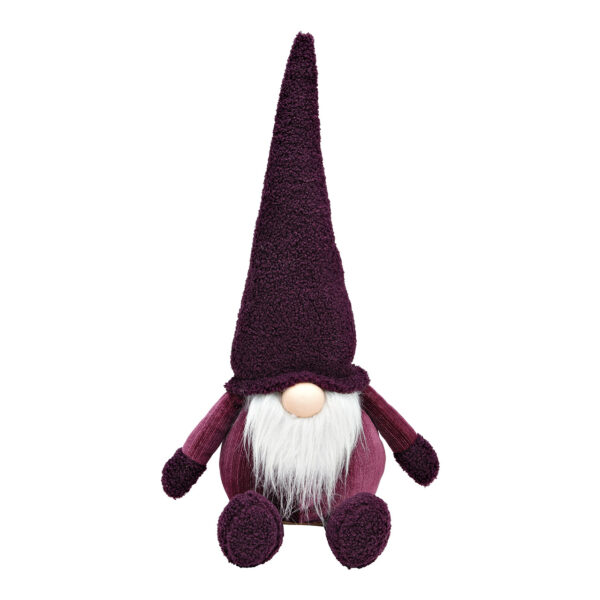 Gnomo de tela violeta (An./Al./Pr.) 27x46x17cm