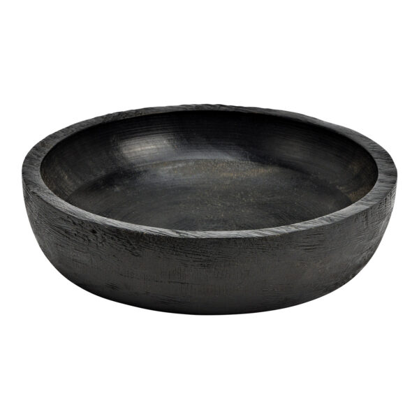 Cuenco de madera de mango negro (An./Al./Pr.) 20x5x20cm