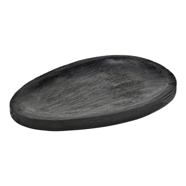 Plato de madera de mango negro (An./Al./Pr.) 30x2x20cm