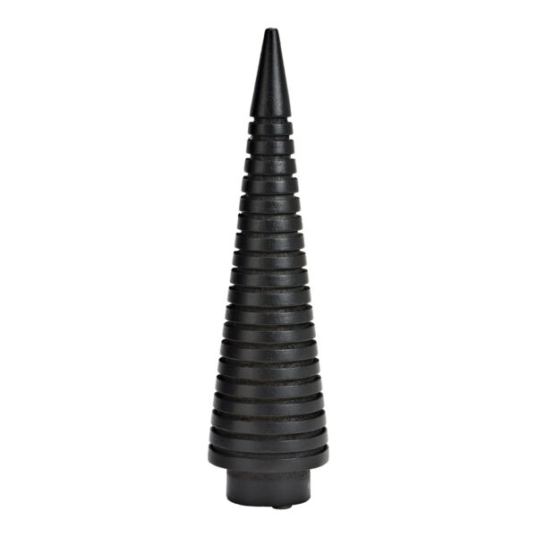 Árbol de abeto de madera de mango negro (An./Al./Pr.) 8x28x8cm