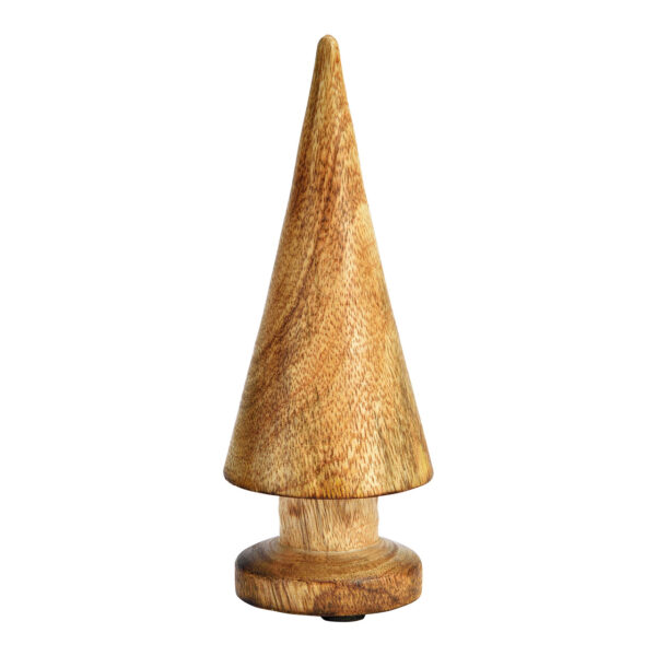Árbol de abeto de madera de mango natural (An./Al./Pr.) 6x16x6cm