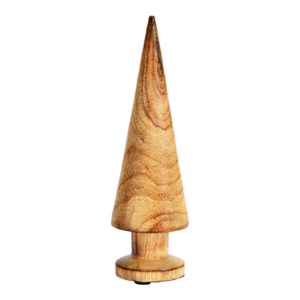 Árbol de abeto de madera de mango natural (An./Al./Pr.) 6x6x20cm