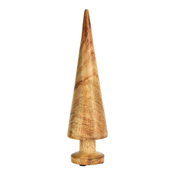 Árbol de abeto de madera de mango natural (An./Al./Pr.) 7x26x7cm