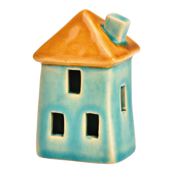 Casa de cerámica menta (An./Al./Pr.) 5x10x4cm