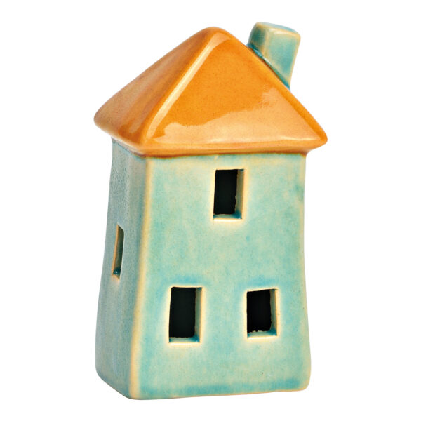Casa de cerámica menta (An./Al./Pr.) 7x14x6cm