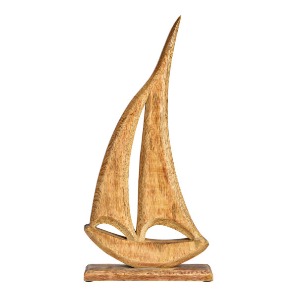 Soporte barco madera mango natural (An./Al./Pr.) 20x41x5cm
