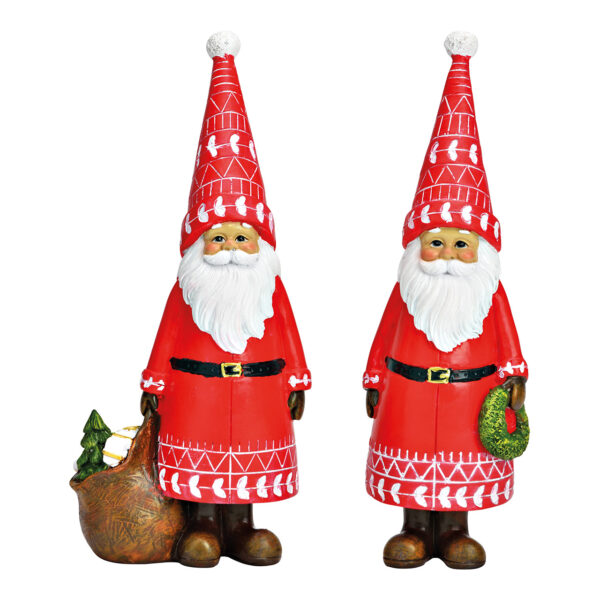 Papá Noel de poli rojo, 2 surtido, (ancho/alto/profundidad) 10 x 23 x 6 cm