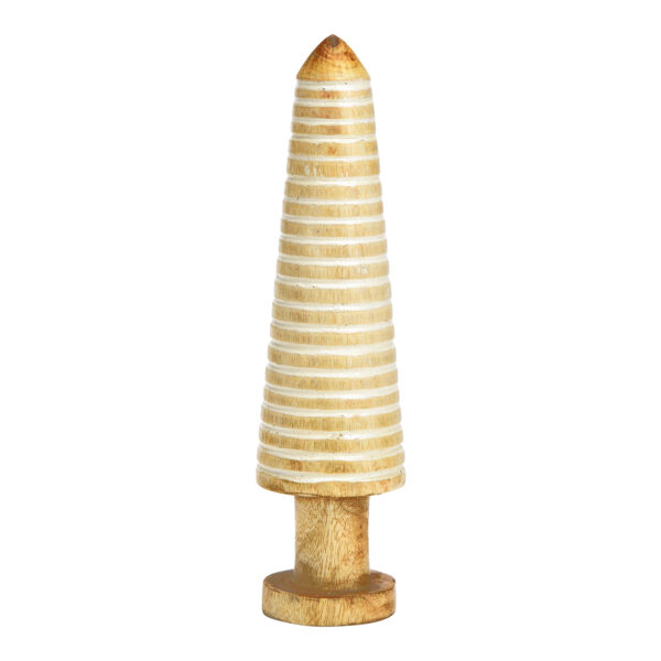 Soporte de abeto de madera de mango blanco (An./Al./Pr.) 7x24x7cm