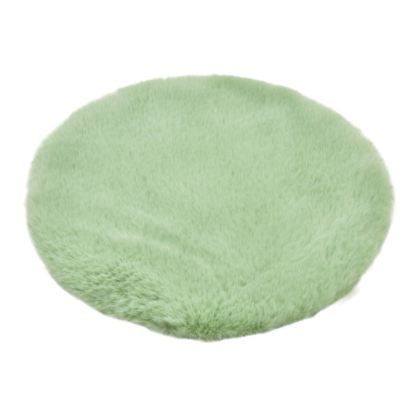 Funda de asiento de piel sintética de poliéster color menta Ø34cm