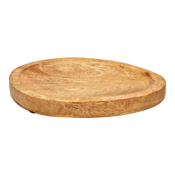 Bandeja de madera de mango natural (An./Al./Pr.) 20x15x2cm