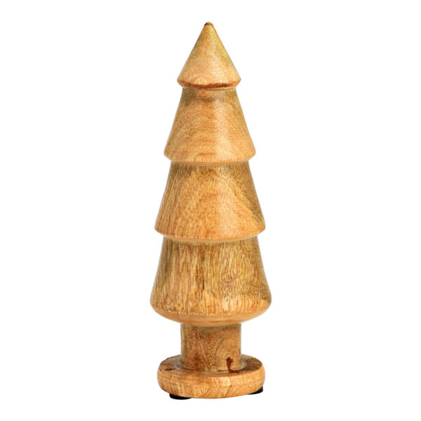 Árbol de abeto de madera de mango natural (An./Al./Pr.) 8x21x8cm