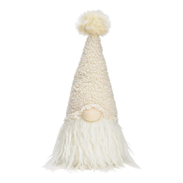 Gnomo de tela blanca (An./Al./Pr.) 17x37x17cm