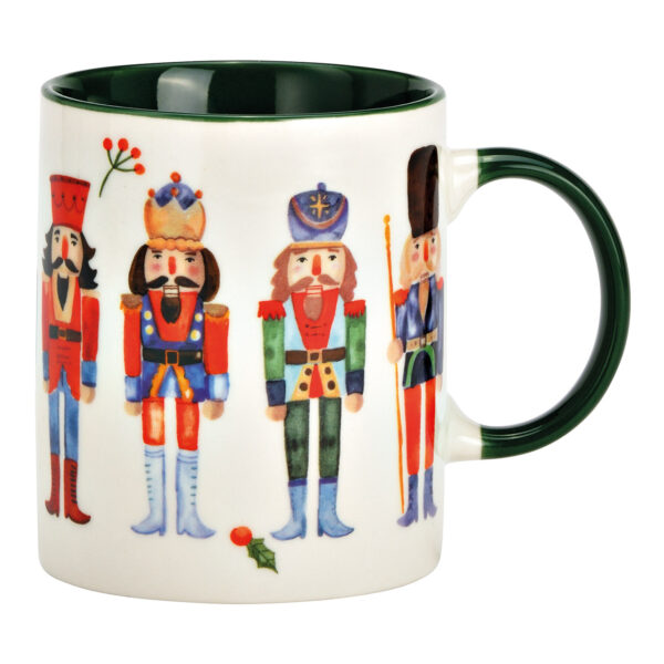 Taza diseño cascanueces fabricada en porcelana de colores (An/Al/Pr) 12x10x8cm 340ml