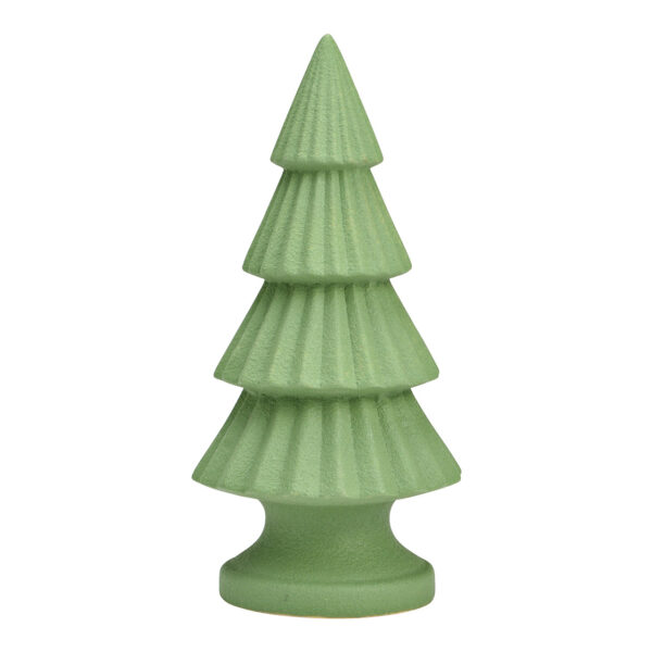 Árbol de Navidad de cerámica verde (An./Al./Pr.) 10x22x10cm