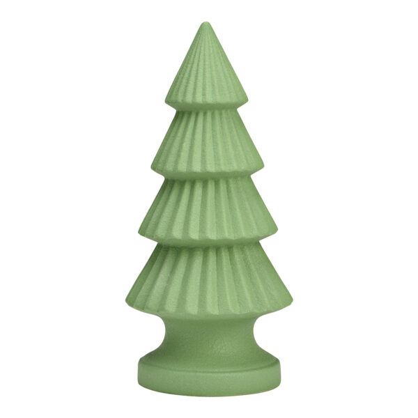 Árbol de Navidad de cerámica verde (An./Al./Pr.) 13x27x13cm