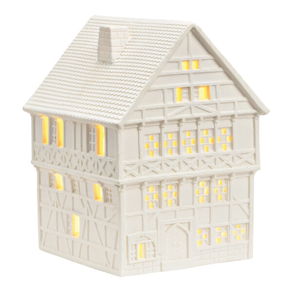 Faro Fritzlar de porcelana blanca (An./Al./Pr.) 13x18x14cm