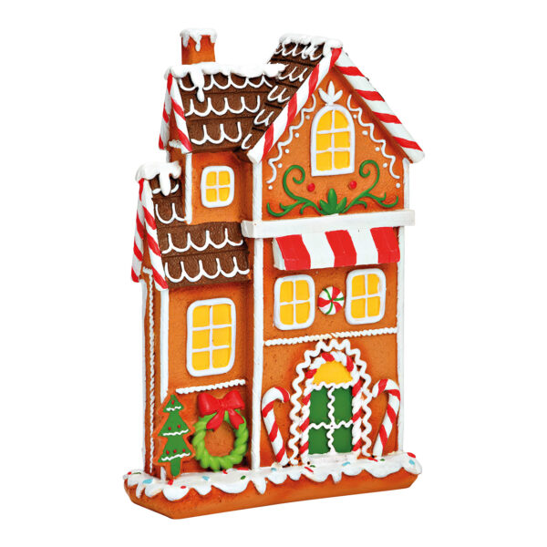 Casa de jengibre de poliestireno de colores (An./Al./Pr.) 13 x 22 x 5 cm