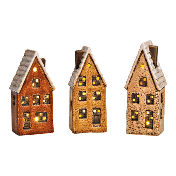 Faro, casa de pueblo exclusiva 2xLR44 de gres natural triple, (ancho/alto/profundidad) 6x16x5cm