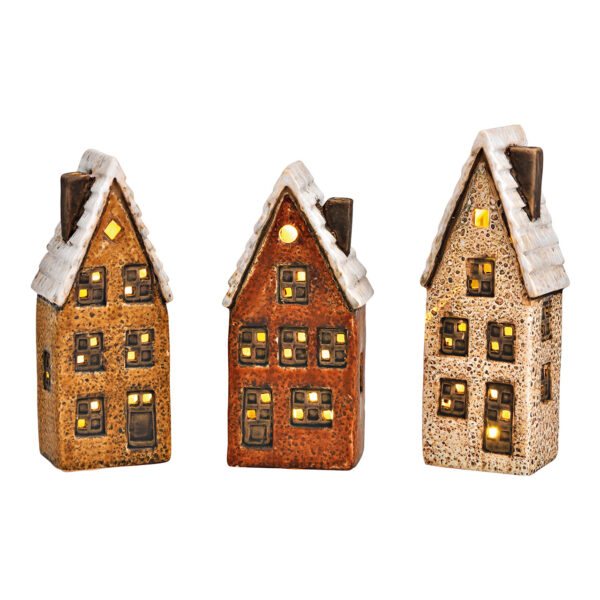 Faro, casa de pueblo exclusiva 2xLR44 de gres natural triple, (ancho/alto/profundidad) 7x19x6cm