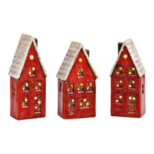Faro, casa de pueblo exclusiva 2xLR44 de gres rojo 3 veces, (an./al./pr.) 6x16x5cm