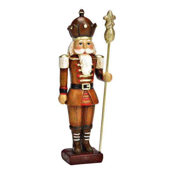 Papá Noel de poli marrón (An./Al./Pr.) 5x15x5cm