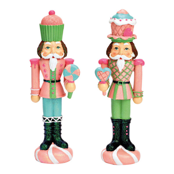 Cascanueces de poli rosa, verde 2 surtido, (ancho/alto/profundidad) 7x24x6cm