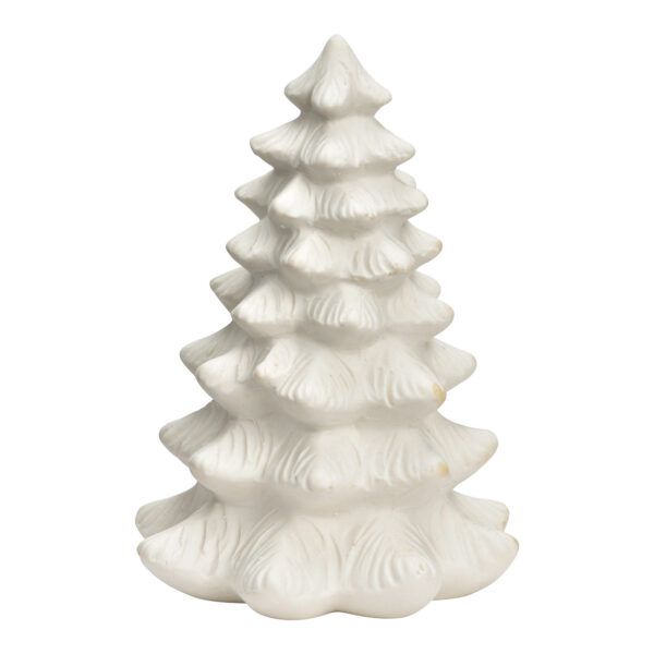 Árbol de Navidad de porcelana blanca (An./Al./Pr.) 8x11x8cm