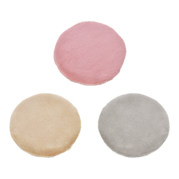 Cojín de asiento de piel sintética de poliéster gris, beige, rosa, 3 surtido, Ø35cm
