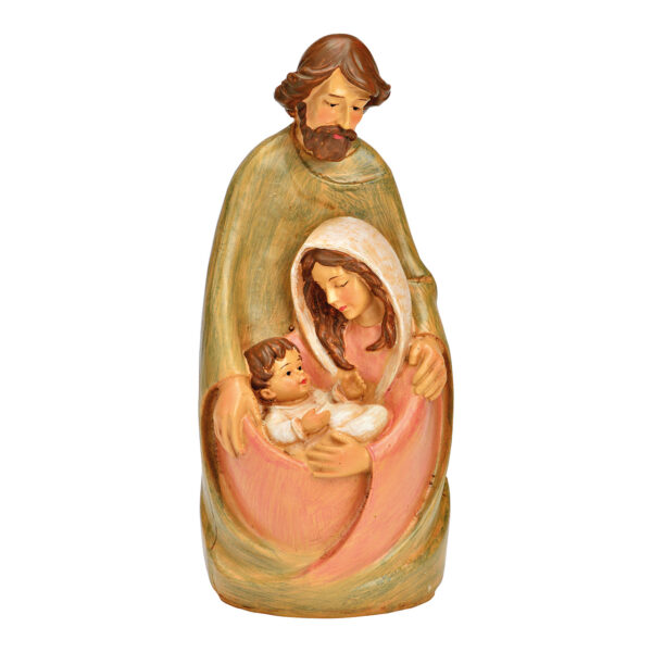Figura de belén realizada en poli de colores (An./Al./Pr.) 7x17x8cm